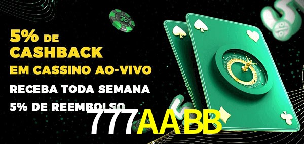 Promoções do cassino ao Vivo 777AABB